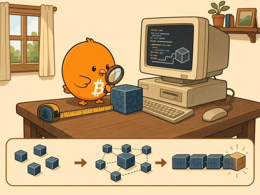 Ilustración de un ordenador casero donde se minó el primer bloque de Bitcoin