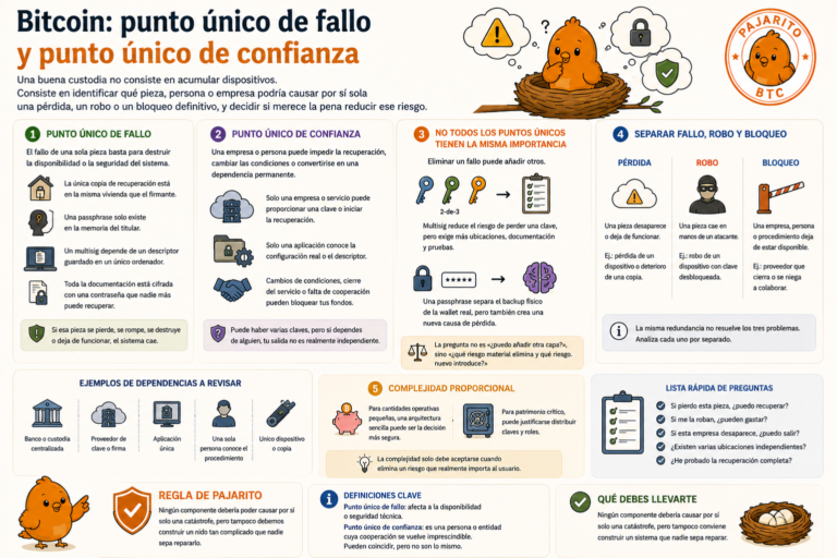 Bitcoin: punto único de fallo y punto único de confianza