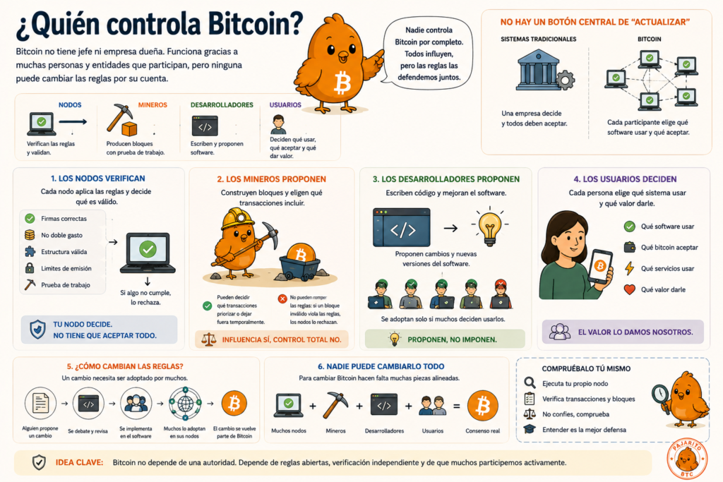 ¿Quién controla Bitcoin?