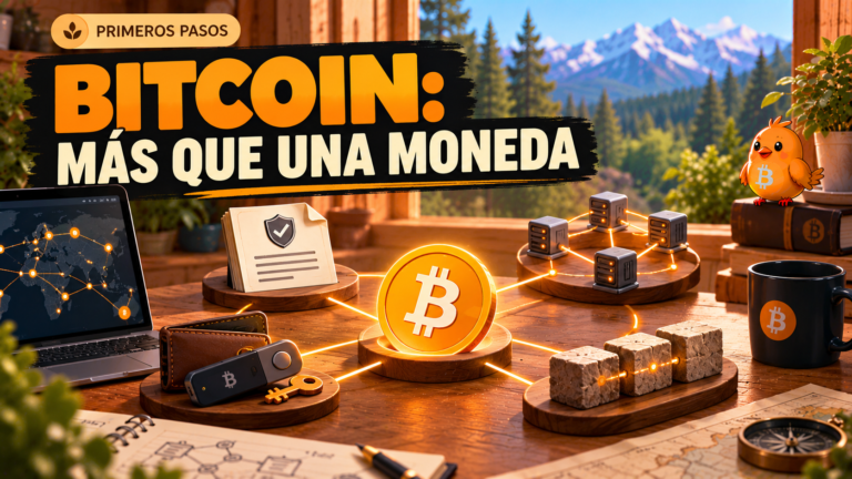Ilustración de Pajarito: qué es Bitcoin, más que una moneda: una red con reglas comunes.