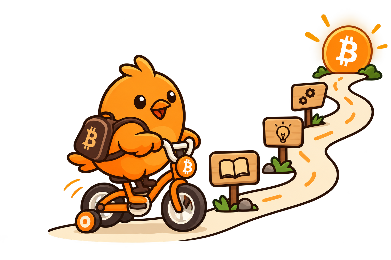 Pajarito explicando Bitcoin paso a paso