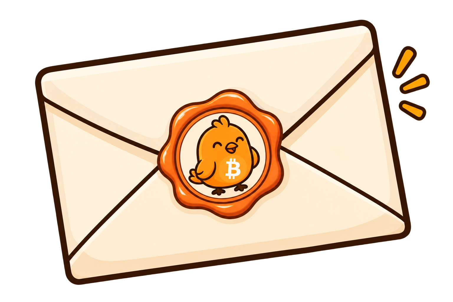 Sobre de correo. Escribir a info@pajaritobtc.com