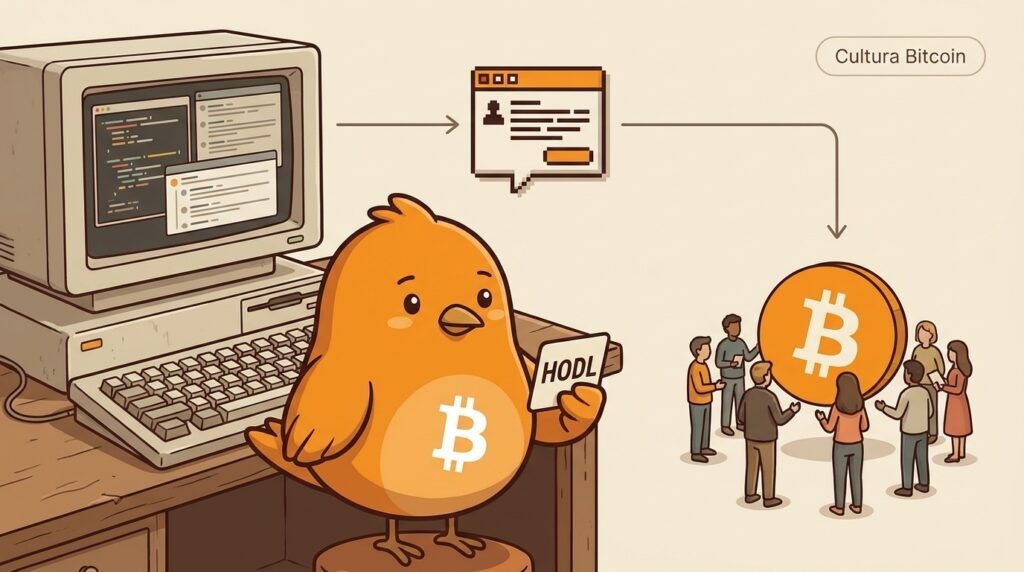 Pajarito muestra cómo un error tipográfico en un foro de Bitcoin se convirtió en el símbolo cultural HODL.